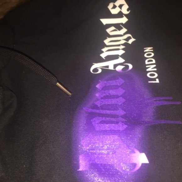 Palm Angels Purple Spray Hoodie - Picture 3 of 6